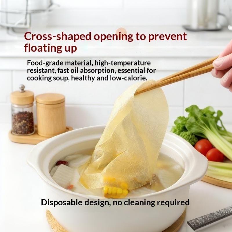 Home Cooking Oil Disposal - Food Grade Oil Filter Sheets Disposable