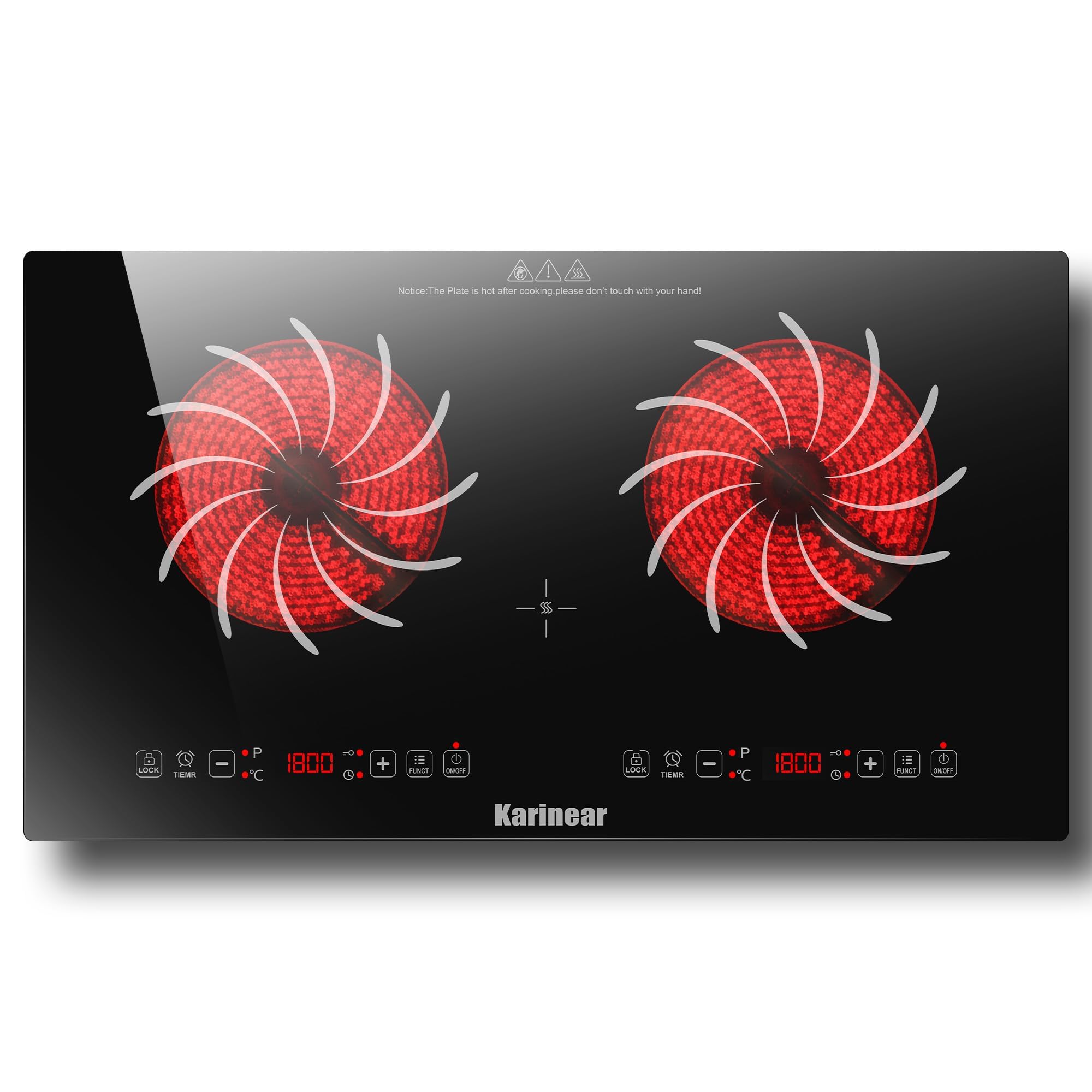 Karinear 2 Burner Electric Sto - Hot Pot Portable Dual recension och pris