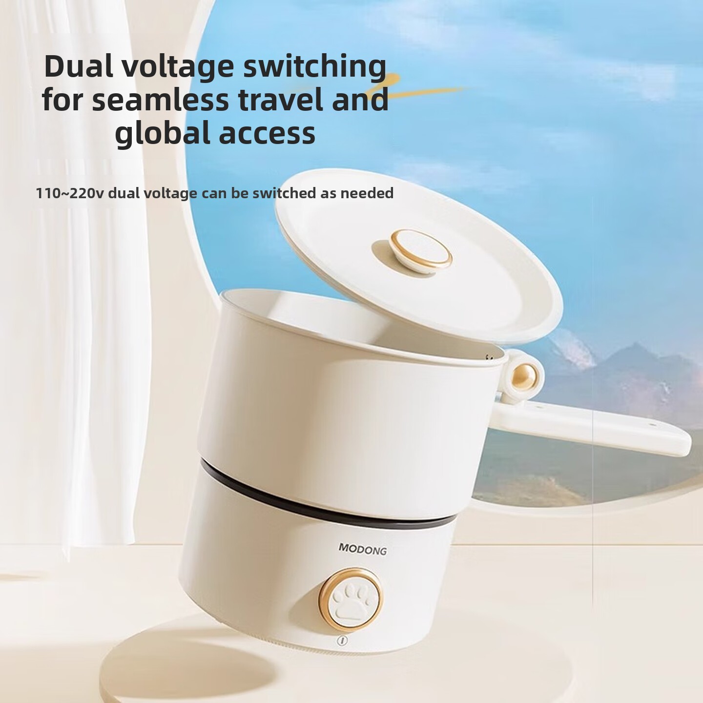 2L Dual Voltage 110V 220V Fold - Hot Pot Portable Dual recension och pris