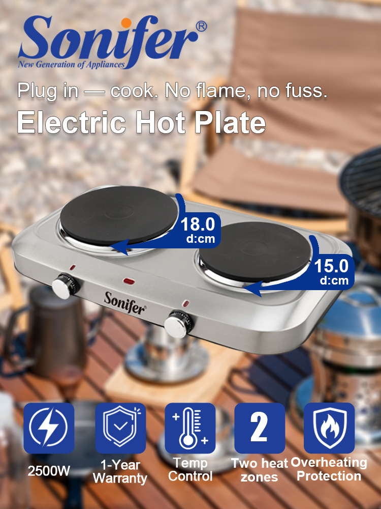 Double Burner Electric Stove S - Hot Pot Portable Dual recension och pris