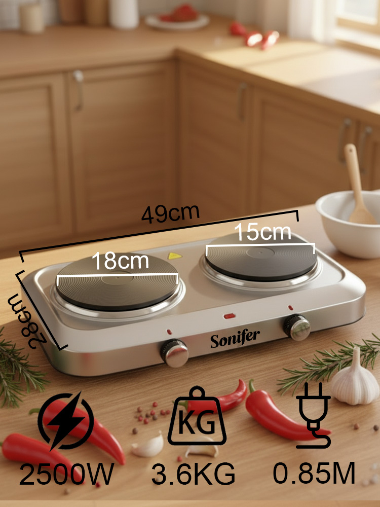 Double Burner Electric Stove S - Hot Pot Portable Dual recension och pris