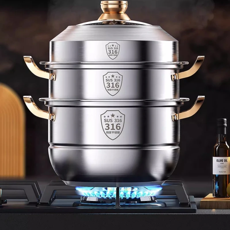 316 Stainless Steel Steam Pot  - Home Cooking Services recension och pris