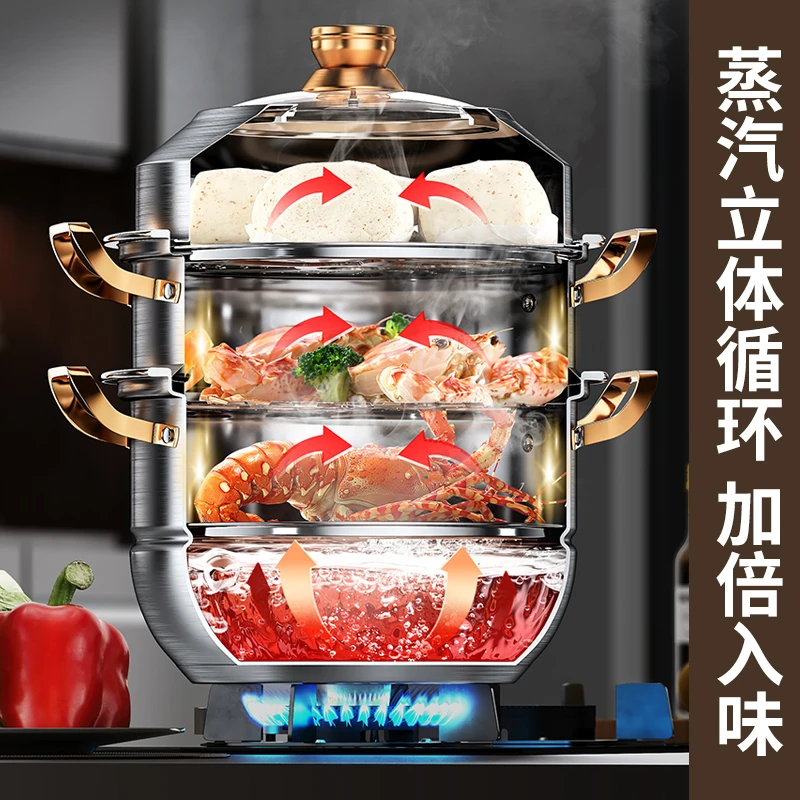 316 Stainless Steel Steam Pot  - Home Cooking Services recension och pris