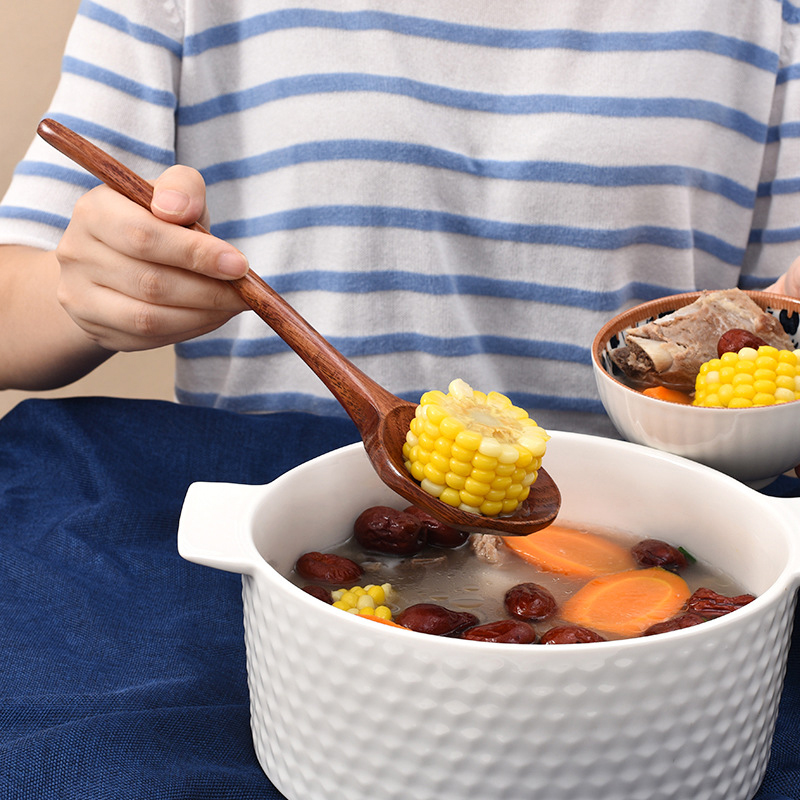 Long Handle Ramen Wooden Spoon - Home Cooking Services recension och pris