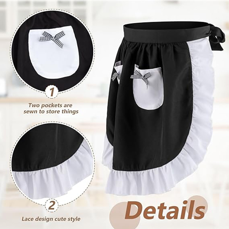 Elegant Lace Short Apron With  - Home Cooking Services recension och pris