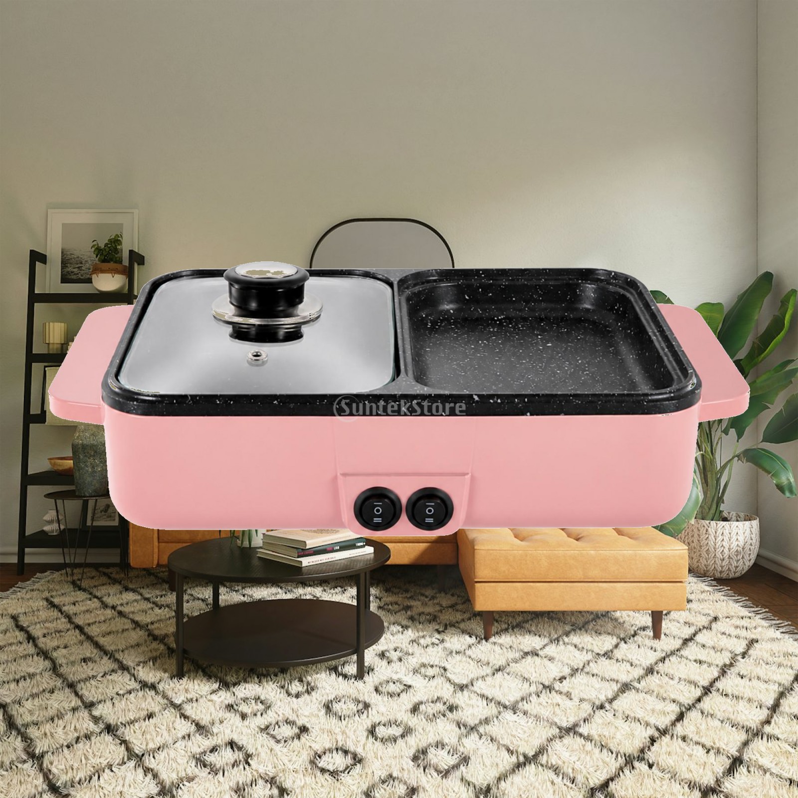 Electric Grill Hot Pot Combo D - Hot Pot Portable Dual recension och pris
