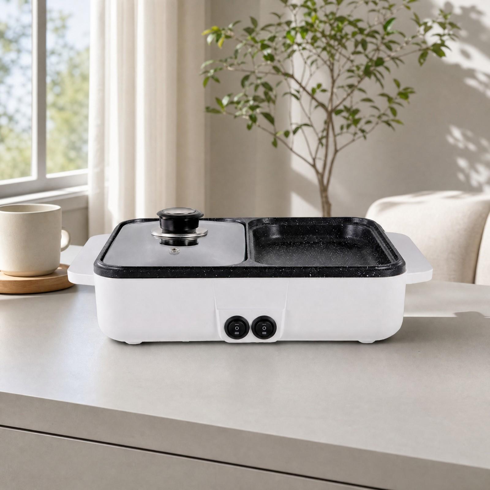 Electric Grill Hot Pot Combo D - Hot Pot Portable Dual recension och pris