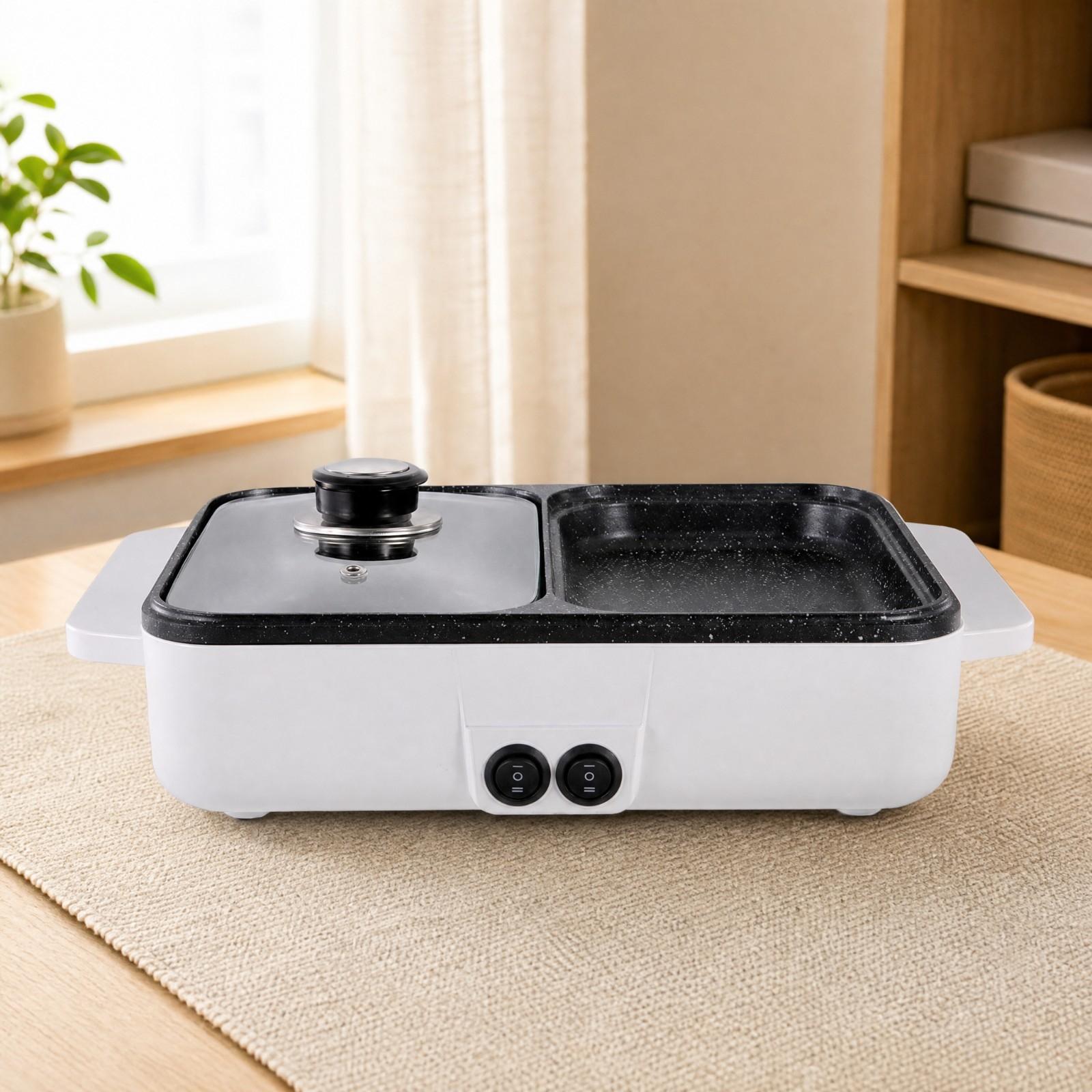 Electric Grill Hot Pot Combo D - Hot Pot Portable Dual recension och pris
