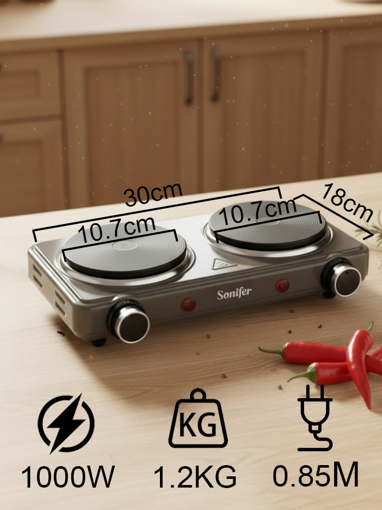 Double Burner Electric Stove S - Hot Pot Portable Dual recension och pris