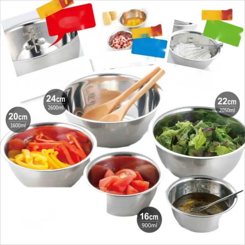 Stainless Steel Mixing Bowls P - Home Cooking Services recension och pris