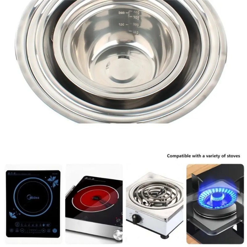 Stainless Steel Mixing Bowls P - Home Cooking Services recension och pris