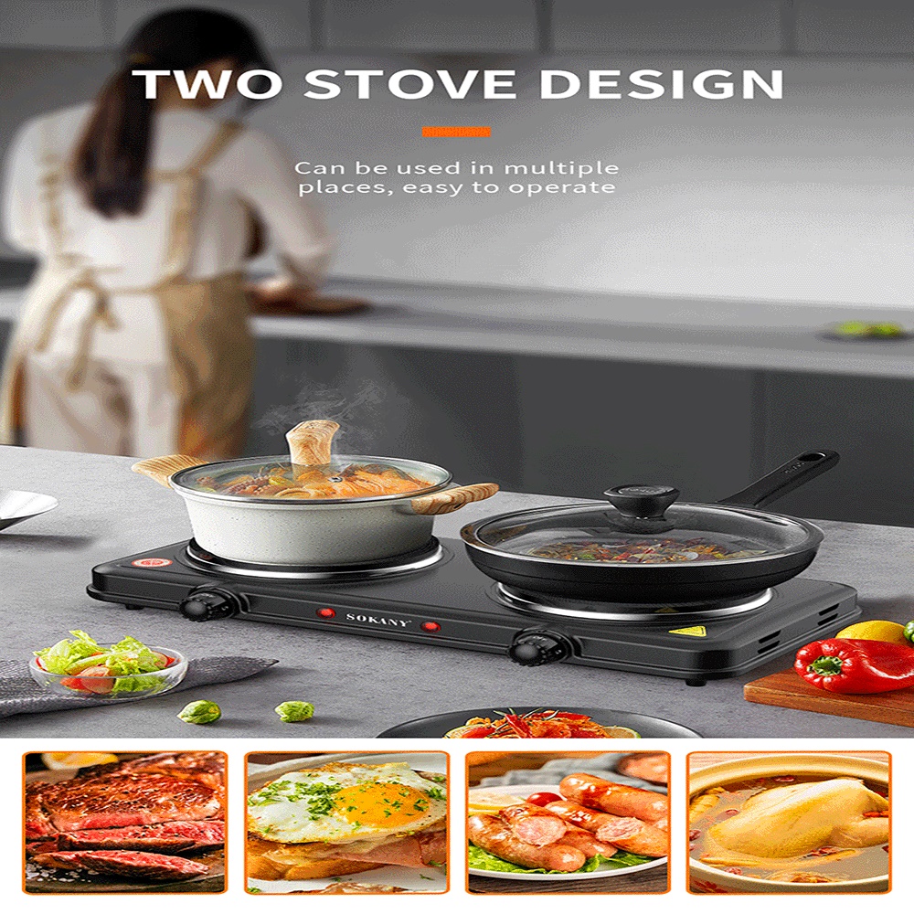 2000W High Power Dual Pot Elec - Hot Pot Portable Dual recension och pris
