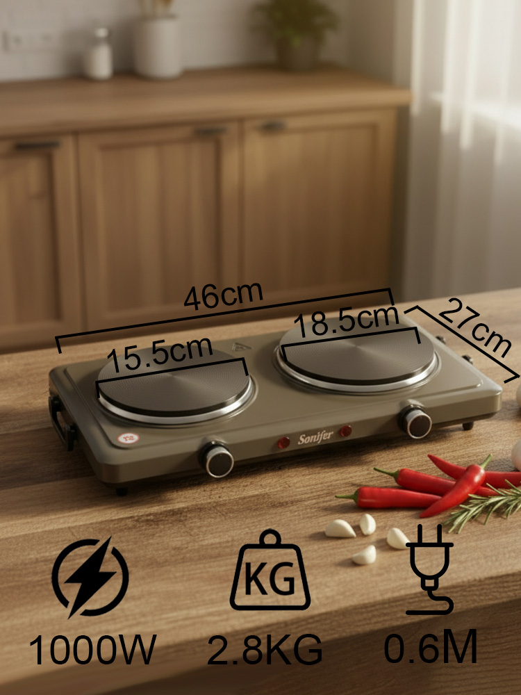 Sonifer SF-3071 Double Electri - Hot Pot Portable Dual recension och pris